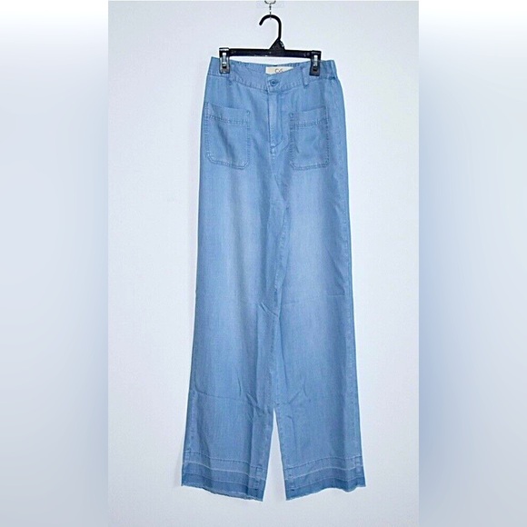 Cloth & Stone Blue Flare Wide Leg Jeans - Picture 1 of 5